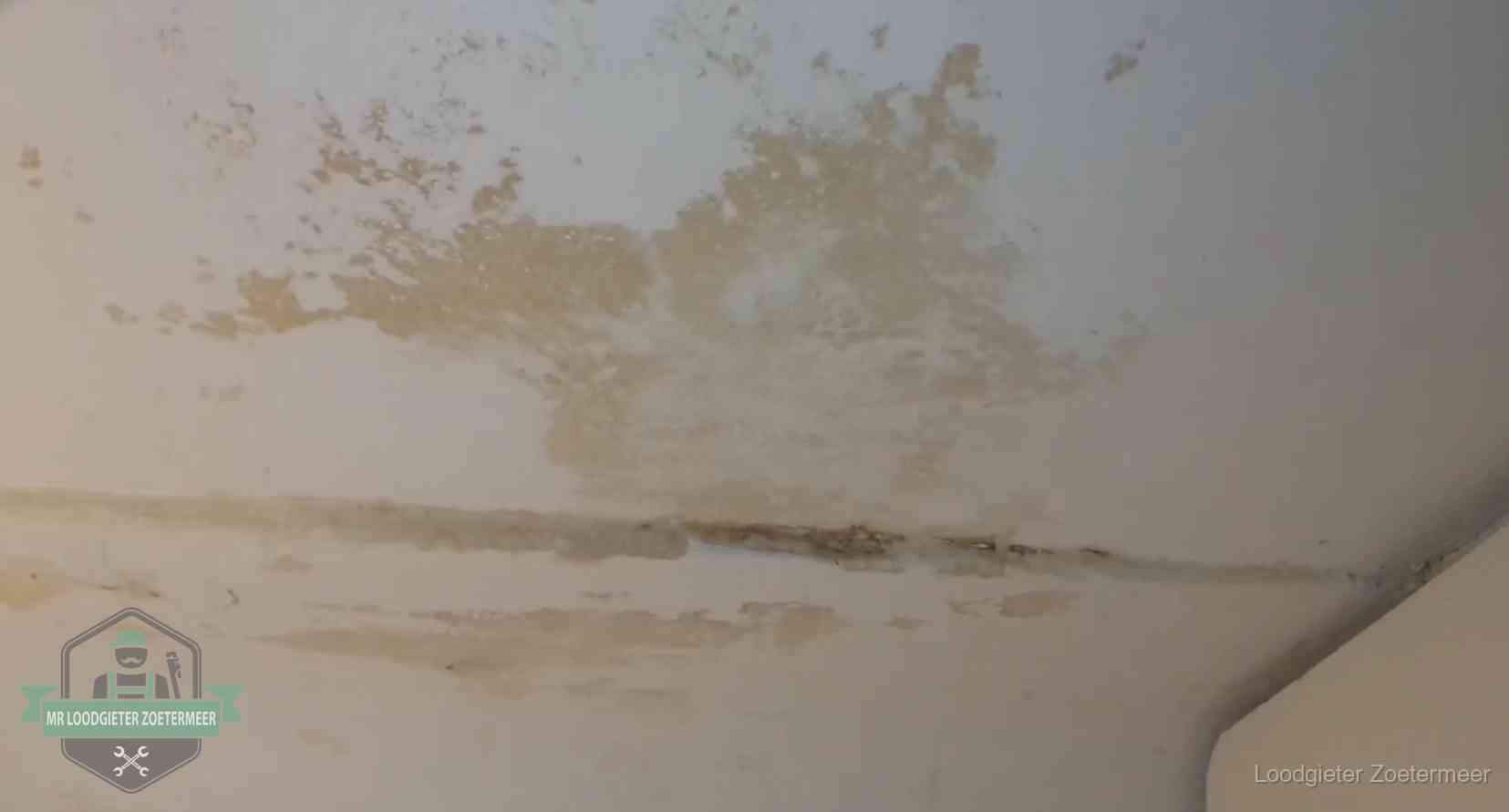 Watervlekken op een plafond in Zoetermeer, schade die je bij de verzekering meldt